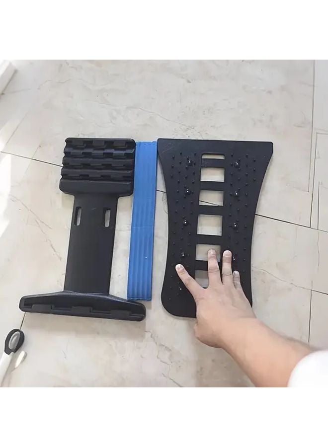 Blue Waist Posture Corrector with Bump Massage Ergonomic Design for Back Pain Relief Lightweight Portable - Image 1