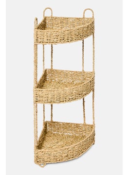 Muy Mucho Auxiliary 3 Tier Natural Fiber Organizer, Tan  - Image 2