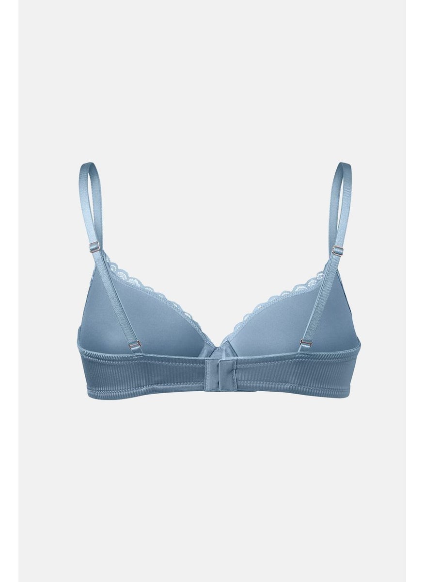 Tchibo Women Padded Underwired Cup Bra, Ice Blue  - Image 2