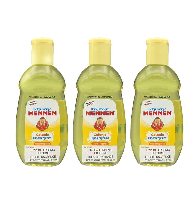 MENNEN Baby Magic Mennen Cologne - Colonia Mennen para Bebe (Pack of 3 Sealed) - Image 1