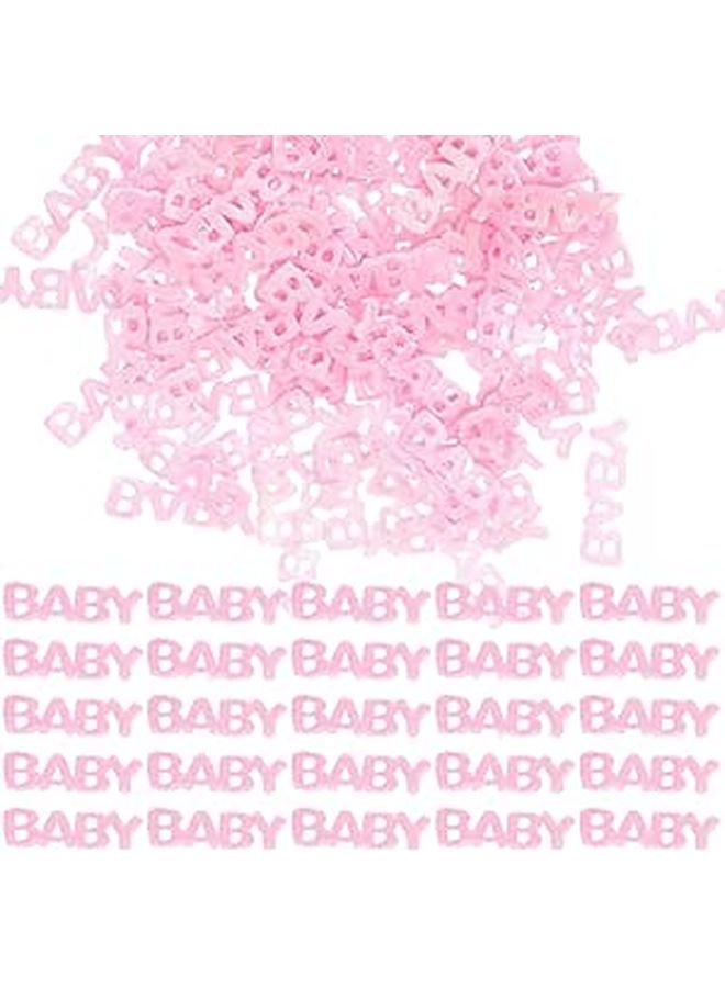 Pink Shower Confetti 200 Pieces Small Scatter Table Decoration for Birthday Party Festival Celebration - Image 1