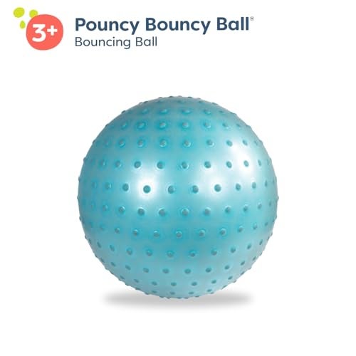 B. Toys لعبة ب. – كرة قفز بونسي بقطر 26 إنش باللون الأزرق للأطفال، كرة كبيرة للقفز واللعب والتمارين مع مضخة هواء مرفقة، مناسبة للأطفال من 3 سنوات فما فوق - Image 4