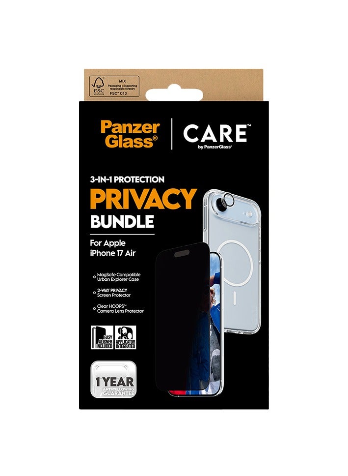PanzerGlass CARE Protection Package 3-in-1 Flagship iPhone 17 Air - Privacy - Image 5