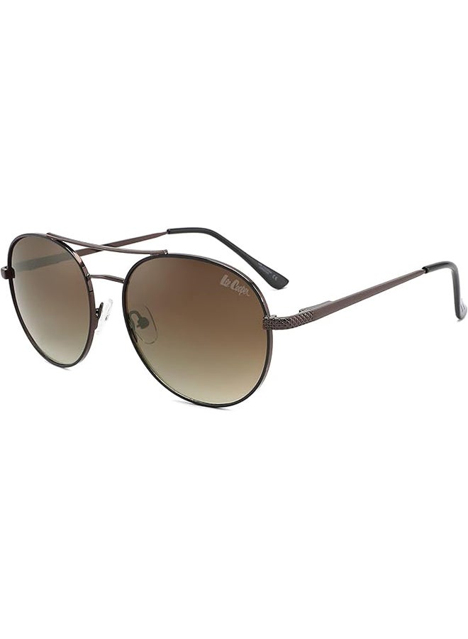 Lee Cooper Unisex Polarized Sunglasses Brown Frame Gradient Brown Lens - 50 mm Lens - LC1035C03 - Image 1