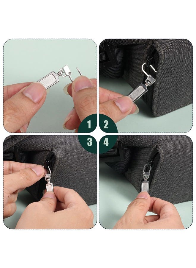 JJC 8pcs Zipper Pull Replacement, Zipper Part Replacement Detachable Metal Zipper Pull for Most Items-Purse Jacket Boots Jeans Coat Suitcase Luggage Dresses (Black, Gold, Silver, Bronze)  - Image 4