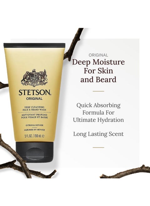 Stetson Original - Deep Moisture For Face & Beard - 3 Pack