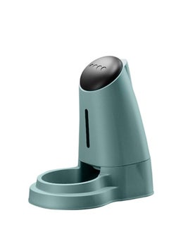 HAPPY PUSS Pet water dispenser and feeder.  Feed gravity type, pack of 2; Self-Dispensing gravity pet drinker and feeder. For cats and dogs. Blue color.  - Image 4