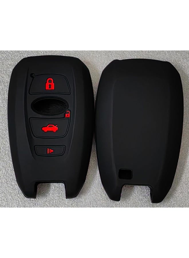 REPROTECTING Silicone Rubber Key Fob Cover Compatible with 2014-2021 Subaru Ascent BRZ Crosstrek Forester Impreza Legacy Outback WRX WRX STI XV Crosstrek YQ14AHC 1551A-14AHC 88835-CA310 HYQ14AHK - Image 2