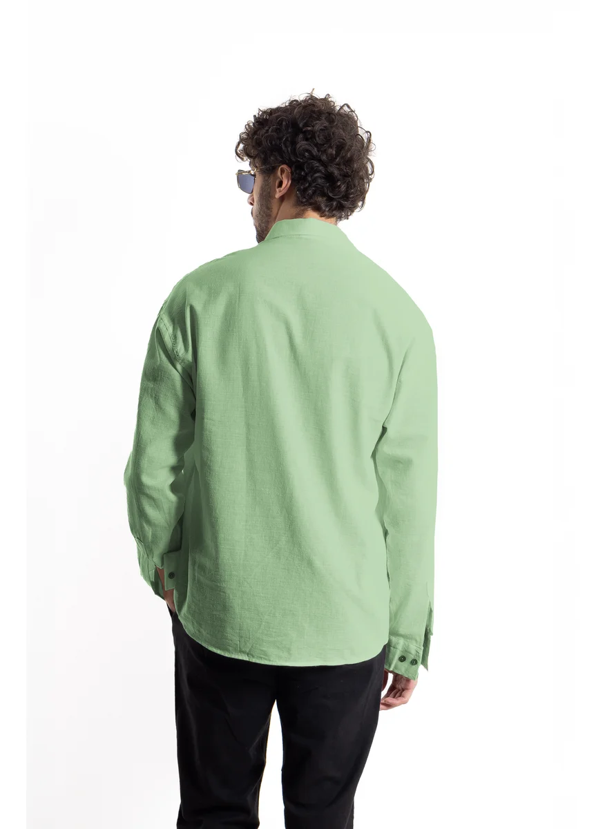 شايبس LINEN BLEND OVERSIZED SHIRT