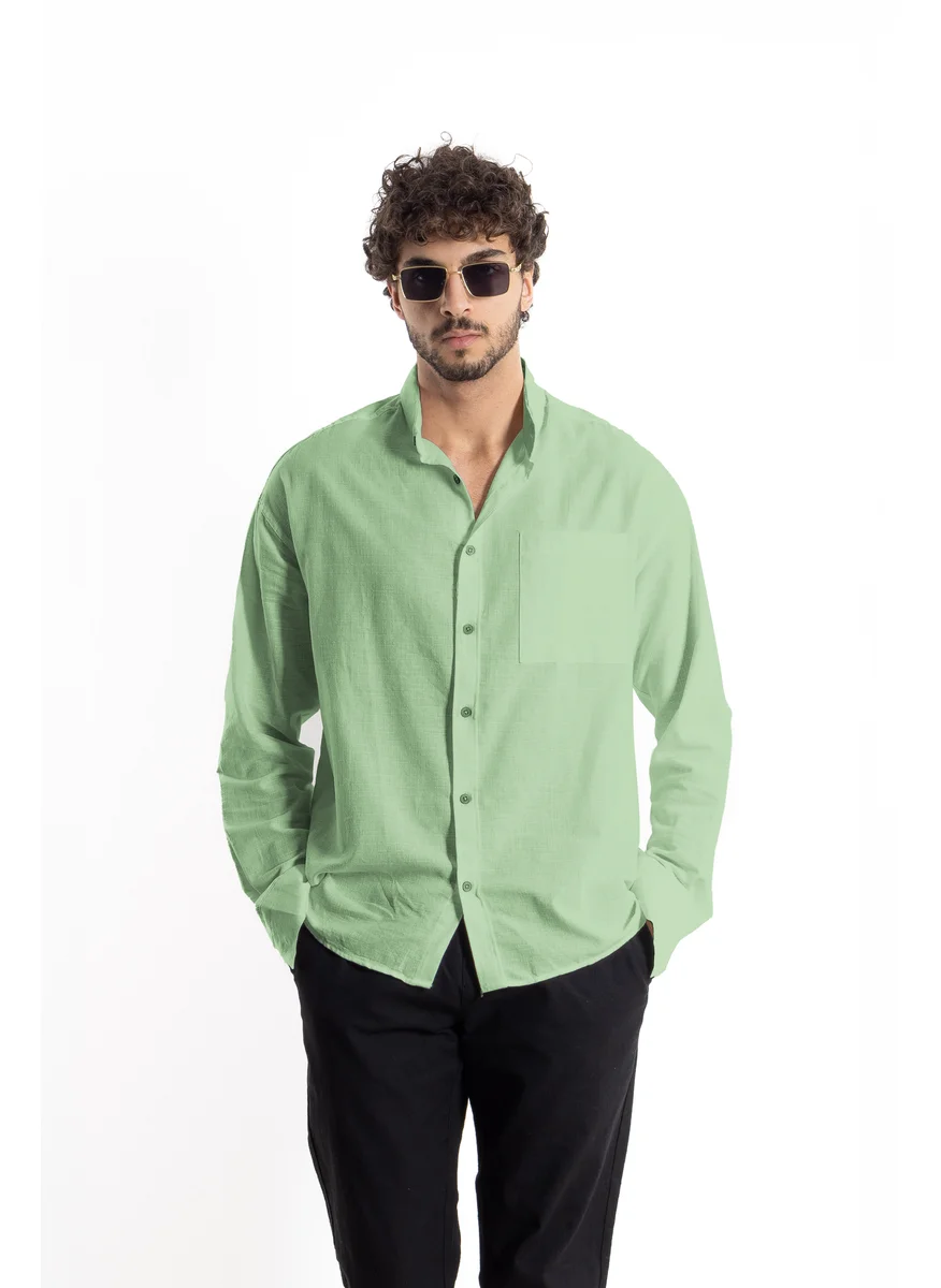 شايبس LINEN BLEND OVERSIZED SHIRT