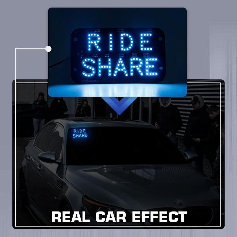 YSY LED Rideshare Sign with USB Cable - Image 4