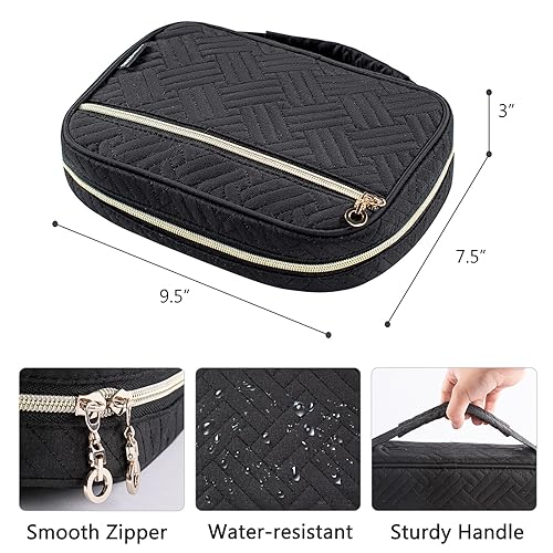 MYBAGZING Crochet Hook Case - Quilted Organizer Case - Hook Holder for Circular Knitting Needles & Crochet Hooks (up to 8") - Image 5