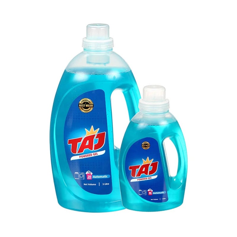 Taj Power Gel Laundry Detergent for Automatic Machine- 3Ltr+1Ltr
