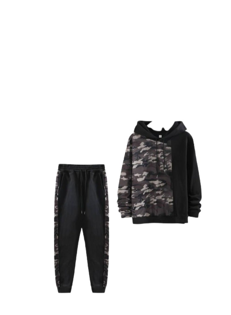 بيجامه ولادى تيشرت اسود فى تايجر وبنطلون اسود - Image 3