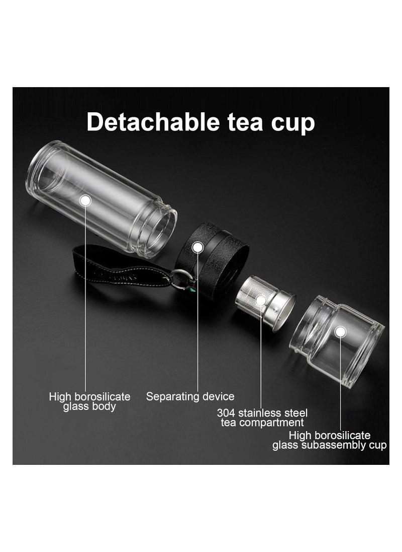 Generic - Double Walled Bottle, Tea Infuser Water Bottle, Double Design Non‑Toxic And Tasteless Convenient To Carry for Tea Ice Water, - Image 1