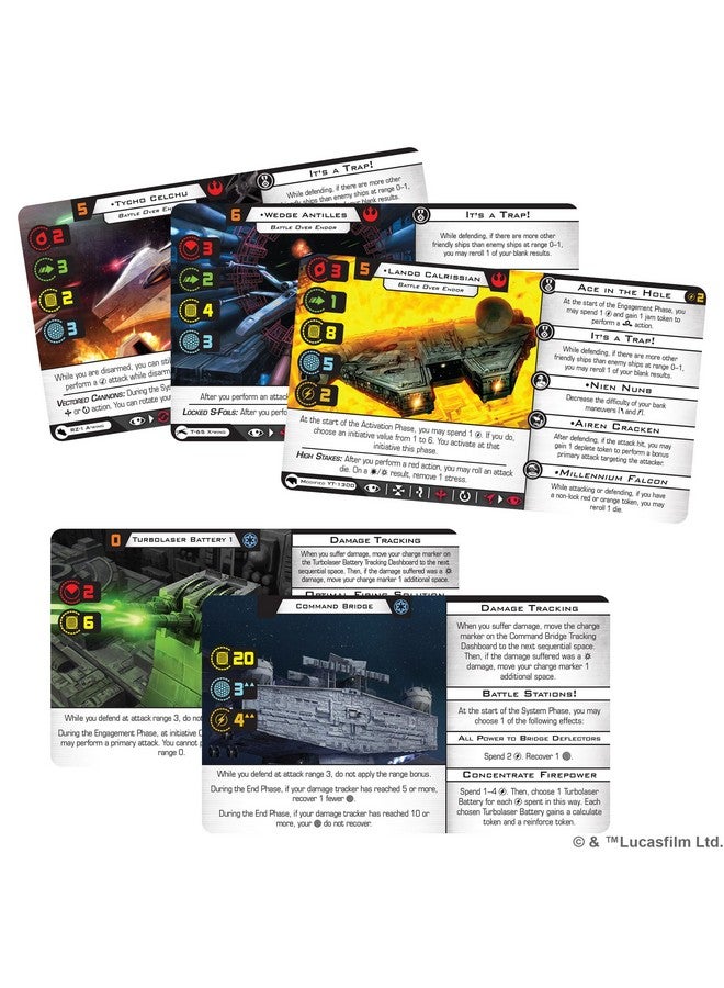 Atomic Mass Games Atomic Mass Games Star Wars X-Wing 2nd Edition Miniatures Game Battle Over Endor Scenario Pack - Iconic Pilots & Ships! Strategy Game for Kids & Adults, Ages 14+, 2 Players, 90 Min Playtime, Made - Image 2