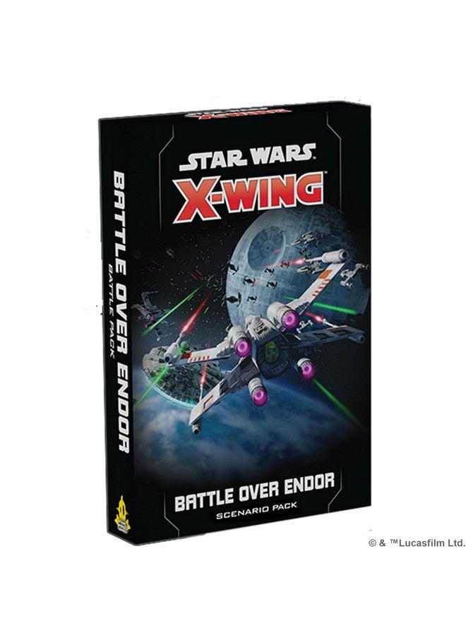 Atomic Mass Games Atomic Mass Games Star Wars X-Wing 2nd Edition Miniatures Game Battle Over Endor Scenario Pack - Iconic Pilots & Ships! Strategy Game for Kids & Adults, Ages 14+, 2 Players, 90 Min Playtime, Made - Image 1