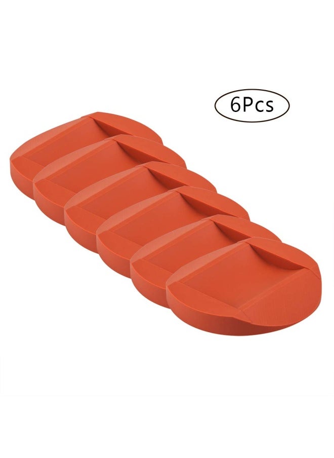 AIFUDA - 6 Pieces Rubber Furniture Caster Cups  Furniture Coasters Anti-Sliding Floor Grip Floor Protectors For All Floors And Wheels Of Furniture Sofas And Bed - Image 1