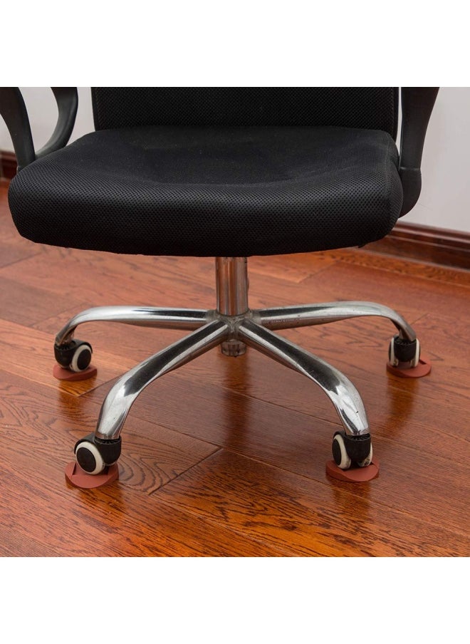 AIFUDA - 6 Pieces Rubber Furniture Caster Cups  Furniture Coasters Anti-Sliding Floor Grip Floor Protectors For All Floors And Wheels Of Furniture Sofas And Bed - Image 1