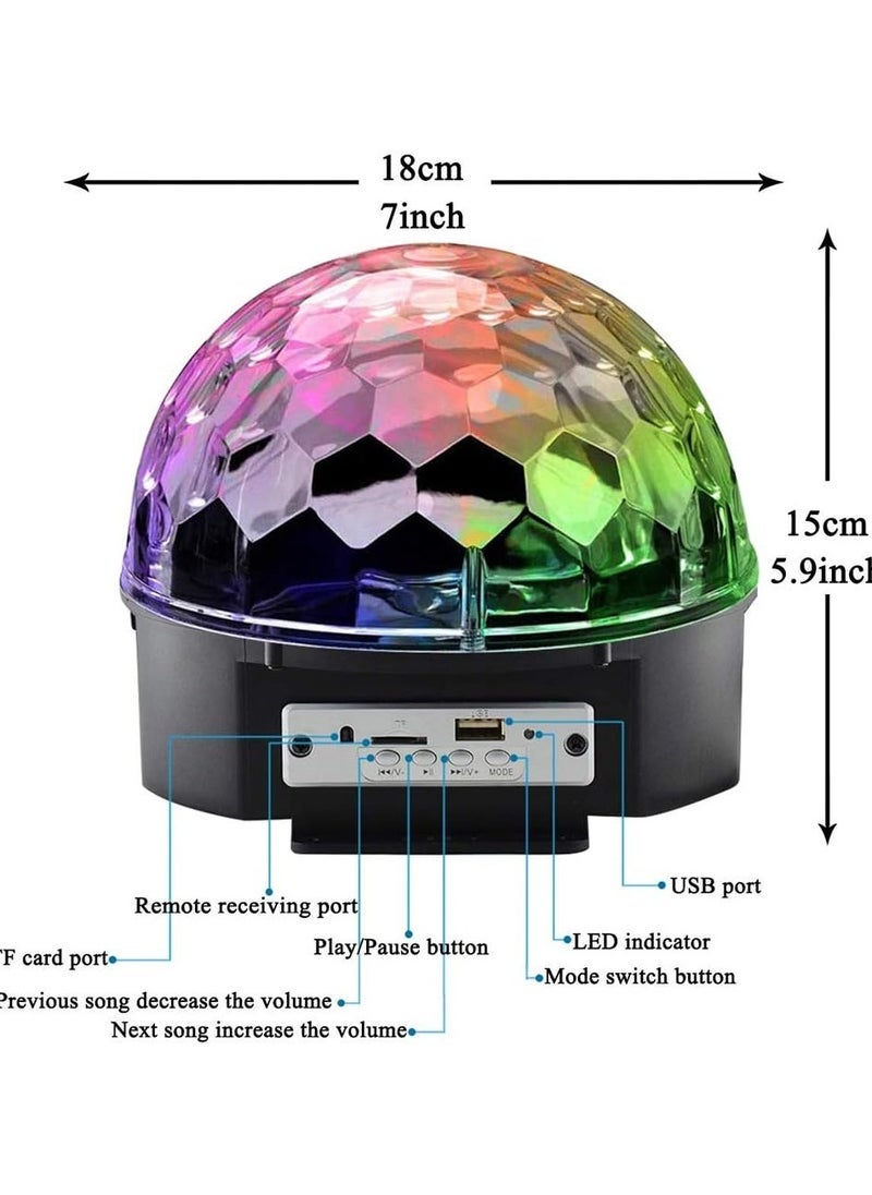 ELTRAZONE Bluetooth Disco Ball Lights with 9 Color LED Party Lighting – DJ Sound Activated Rotating Lights, Wireless Phone Connection, Built-In Bluetooth Speaker, Remote Control for Home, Parties, Nightclubs, Events, and Outdoor Use, Vibrant and Dynamic Atmosphere Maker  - Image 4