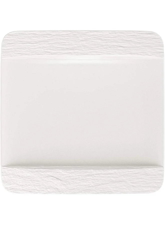 Villeroy & Boch 6-Piece Manufacture Rock Blanc Square Dinner Plate
