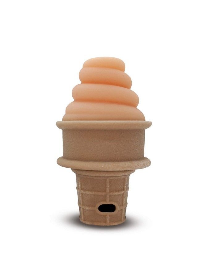 SweeTooth Ice Cream Cone Shaped Baby Teether Adorable Orange  - Image 1