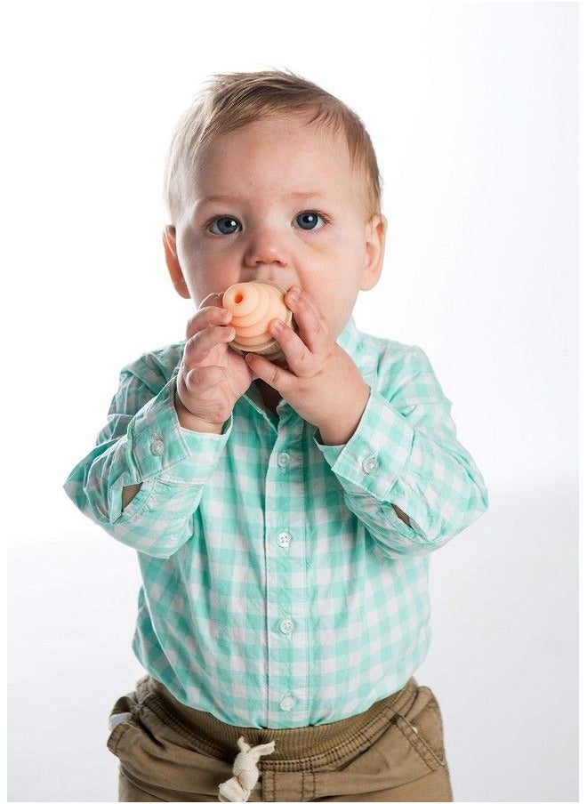 SweeTooth Ice Cream Cone Shaped Baby Teether Adorable Orange  - Image 4