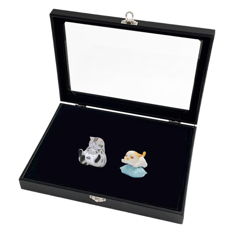 Pin Frame Display Case Pin Display Board Glass Front Secure Backing Case Organizer Trading Badges Medals Collectibles Wall Tabletop Showcase - Image 2