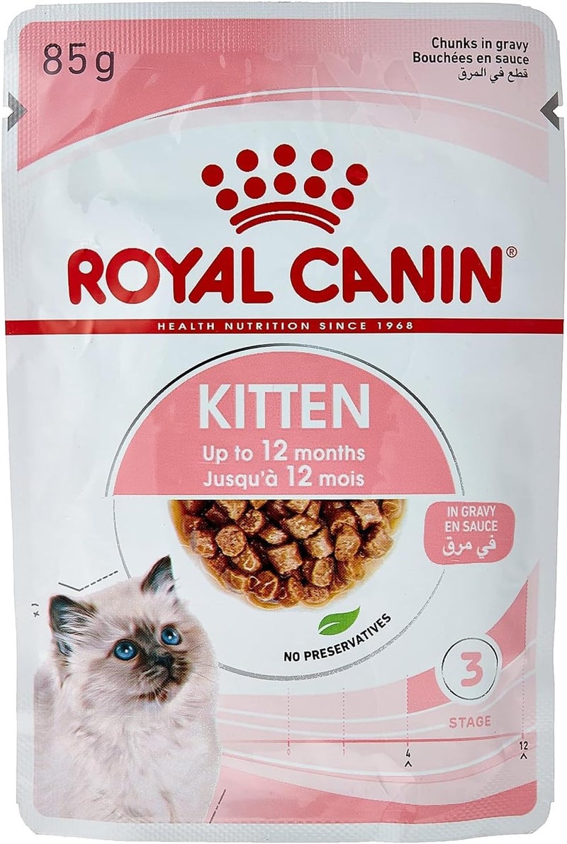 ROYAL CANIN طعام رويال كانين الرطب للقطط الصغيرة في صلصة - 85 جرام - Image 1