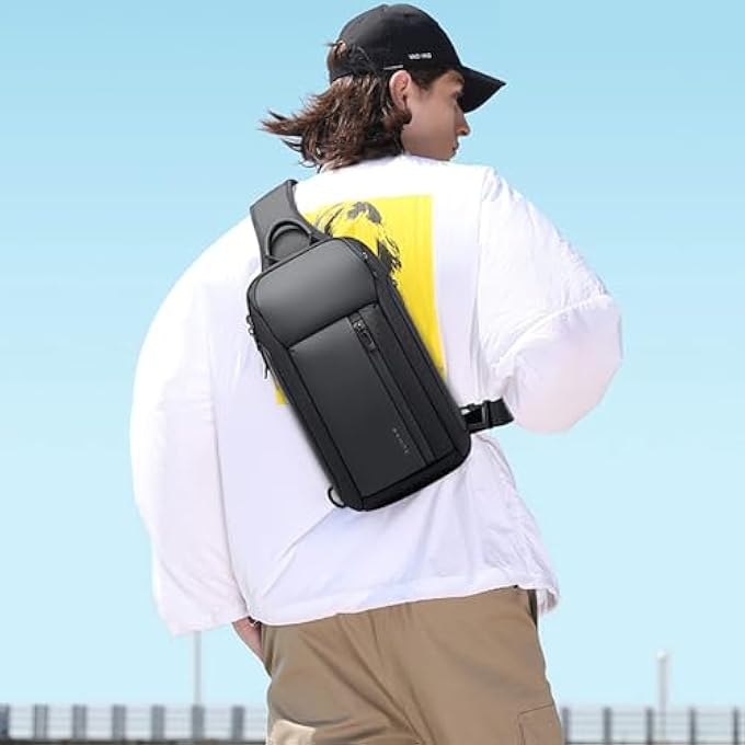 BANGE Sling Bag Crossbody Shoulder Backpack for Men WomenCasual Rucksack for Hiking Daypack Waterproof Sling Chest Bag unisex crossbody bag for travel and hiking - Image 5