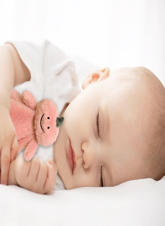 Doindute Baby Pink Pumpkin Soft Stuffed Animal Security Blanket, Plush Pumpkin Character Lovey Blanket, Baby Shower/Nursery Gift, Newborn Infant Toddler Snuggle Blankie for Girls Boys, 14 Inches - Image 5