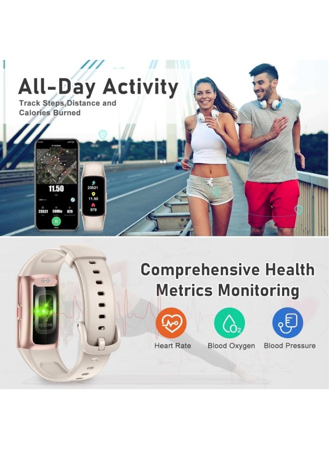 TANMASHI HD Screen Smart Watch Business Smartwatch Wireless Notification Office Sport Tracker, White - Image 5