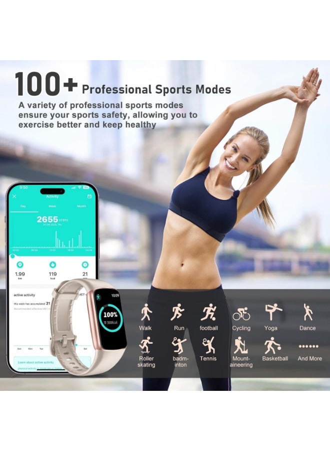 TANMASHI HD Screen Smart Watch Business Smartwatch Wireless Notification Office Sport Tracker, White - Image 2