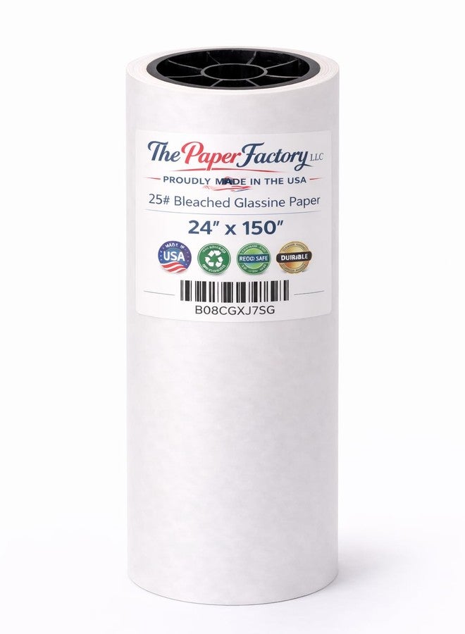 The Paper Factory LLC Glassine Paper 24" x 150' Premium Acid-Free Neutral pH. Archival Safe, Translucent, Grease-and Moisture-Resistant. Protect Artwork, Photos, documents, and Safe Food Wrapping. The Paper Factory LLC - Image 1
