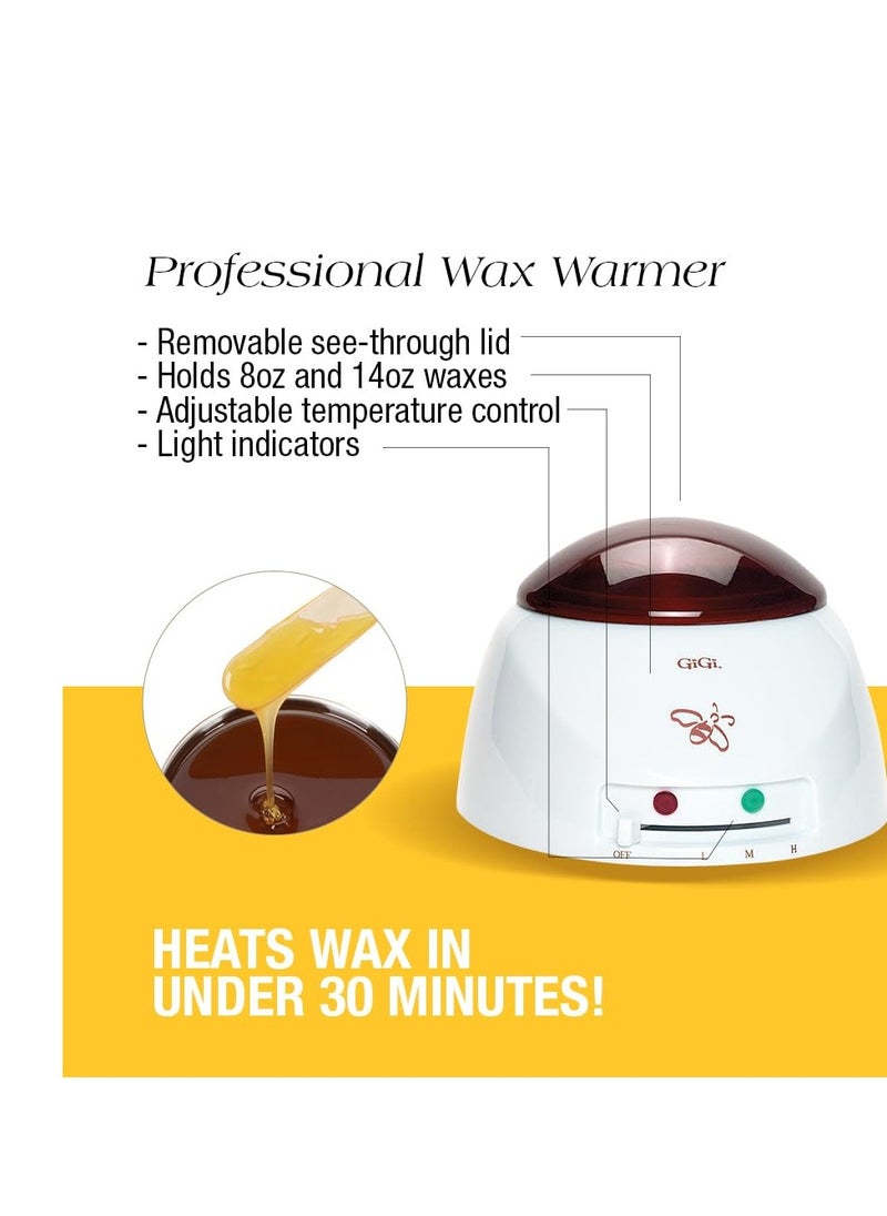 GiGi GiGi Student Starter Hair Removal Kit, Ultimate Waxing Set for Beginners, For Brows, Upper Lip, Underarms, Chest, Legs, and Bikini Area, with Post and Pre Wax Treatments, for All Skin & HairTypes  - Image 3