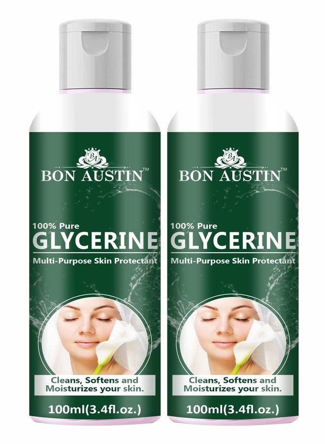 Bon Austin 100% Pure Glycerine Chemical-Free Liquid Glycerine for Men and Women - Perfect Hair and Skin Moisturizer - Non-GMO, Gluten-Free Pack of 2 of 100 ML(200 ML) - Image 2