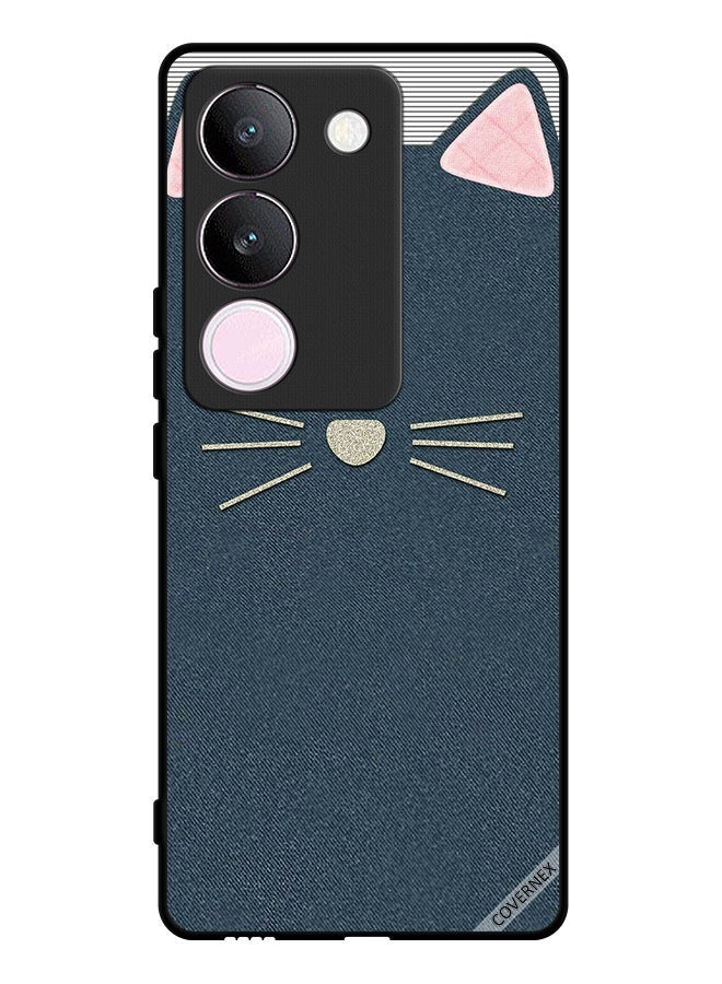 Covernex Protective Case Cover For vivo S17 Cat Art Leather Pattern - Image 1