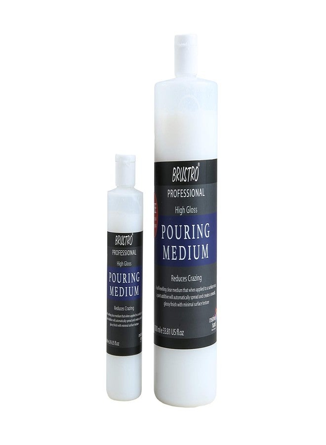 BRUSTRO Pouring Medium 1000 Ml (1 LTR.). Free BRUSTRO Pouring Medium 200 Ml (Worth Rs. 499) - Image 1