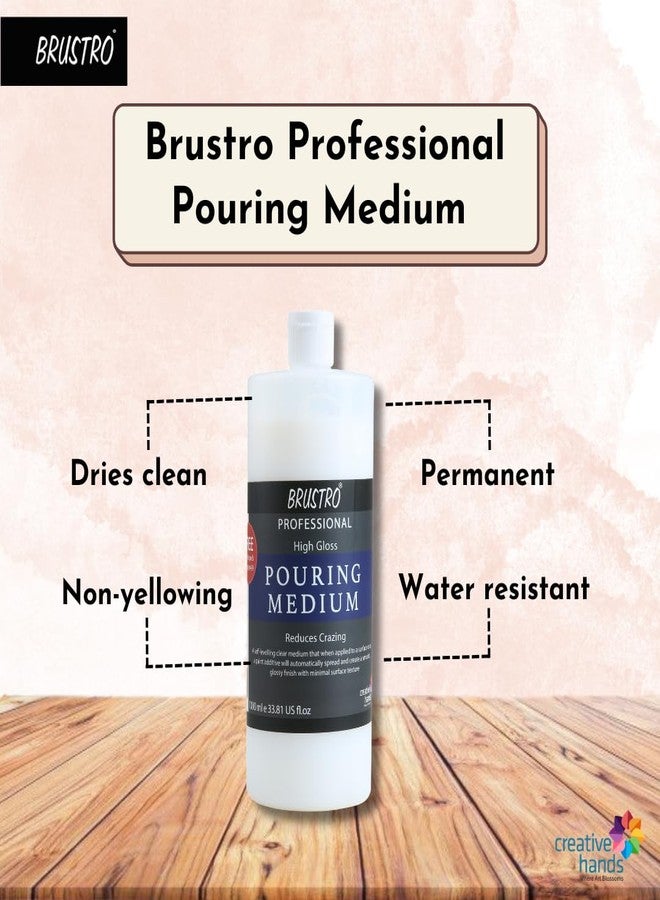 BRUSTRO Pouring Medium 1000 Ml (1 LTR.). Free BRUSTRO Pouring Medium 200 Ml (Worth Rs. 499) - Image 3