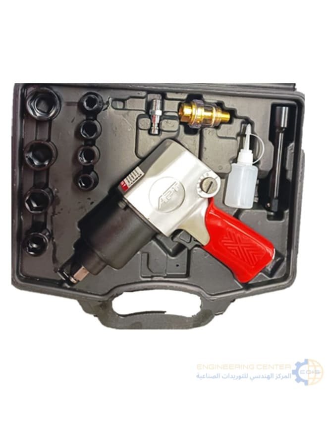 Apt Impact Air Wrench 2 1/2 in. 610 Nm with 13-Piece Bits APT DW30301K
