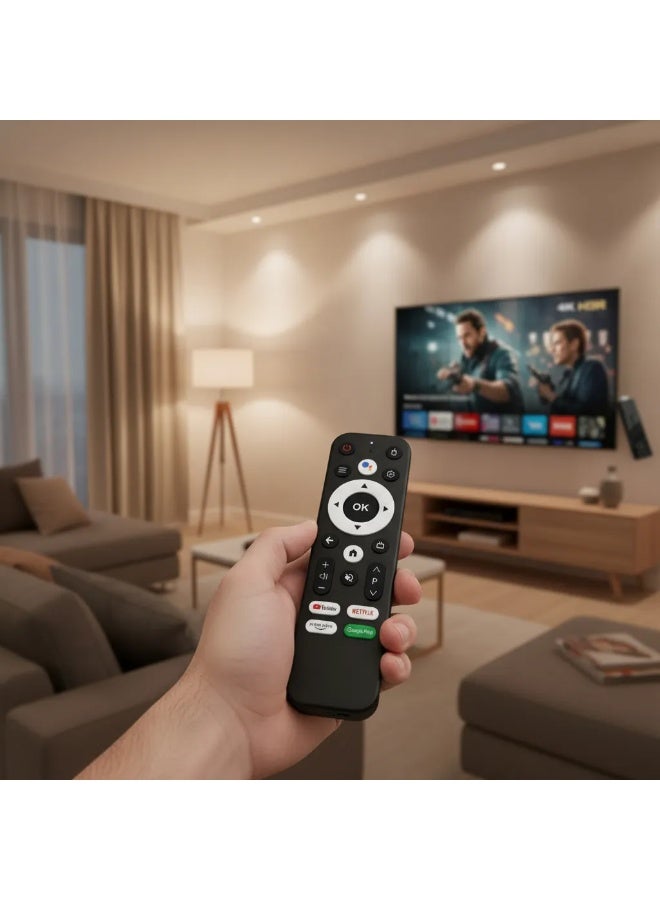Holabox T600 4K UHD Android TV Streaming Stick with Voice Control, 2GB RAM, 16GB Storage, Quad-Core CPU, HDMI 2.0 Media Player for Smart TV Upgrade - Image 3