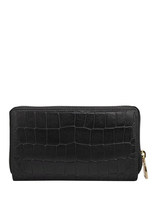 Da Milano  Genuine Leather Black Ladies Wallet for Women | Best Price UAE