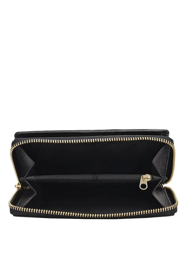 Da Milano  Genuine Leather Black Ladies Wallet for Women | Best Price UAE