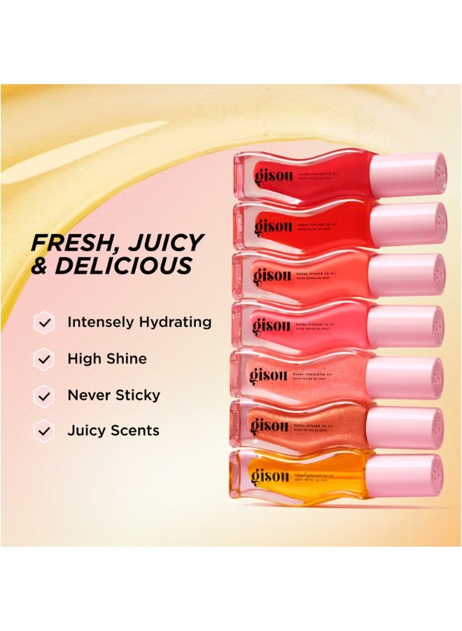 Gisou Honey Infused Lip Oil - Watermelon Sugar 8ml - Image 4