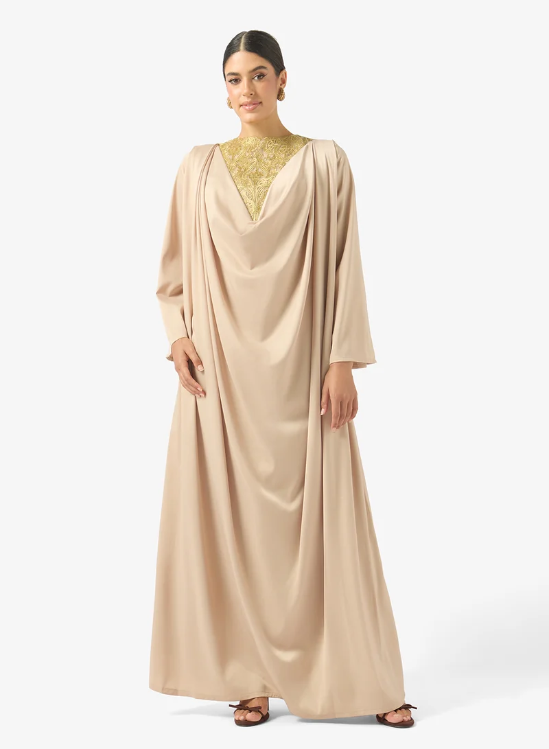 Golden Apple Embroided Jalabiya