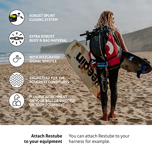 Restube Extreme Wild Swimming Safety Buoy for Use in Rough Conditions – Open Water Buoyancy Aid for Swimmers, Surfers & Lifeguards – One-Pull Inflatable Mechanism with Whistle - Image 5