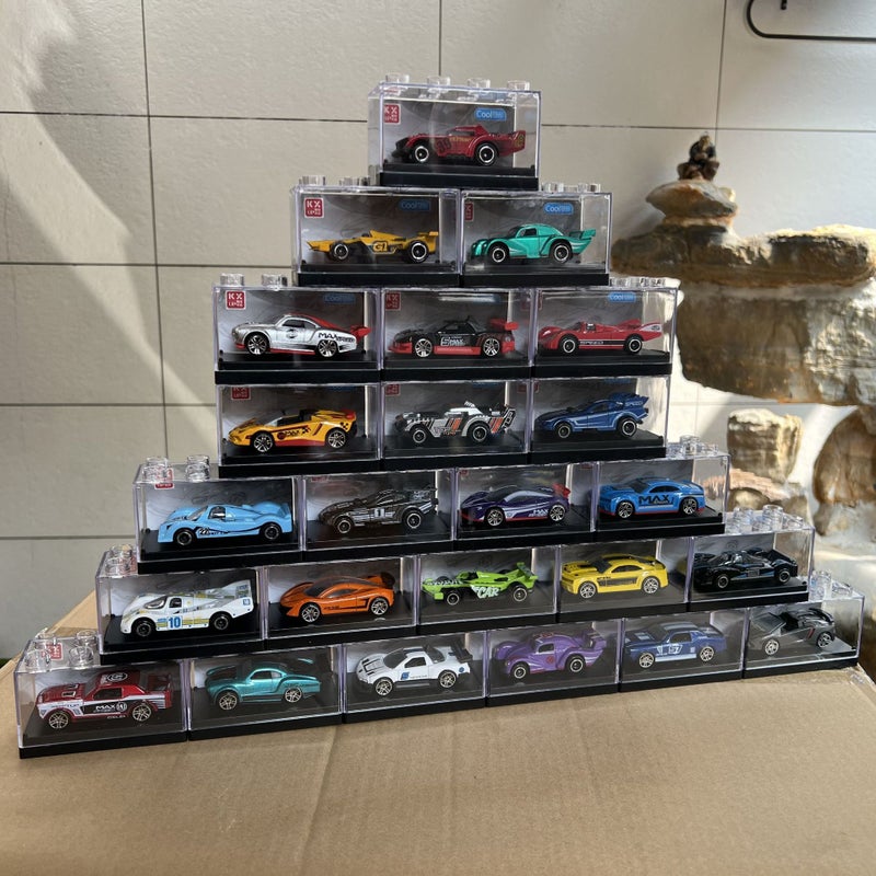 Cool Retro Alloy Sports Car Model with Display Box - Image 1