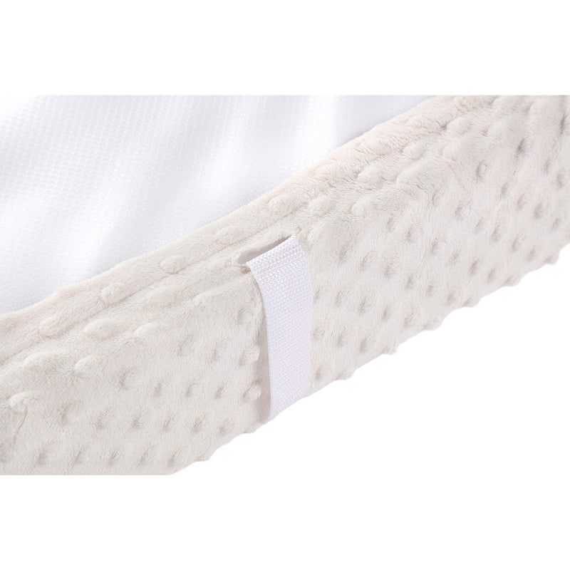 QUENESS Baby Changing Pad Cover, Super Soft Plush Dot Diaper Changing Table Covers for Baby Girls and Boys, Ultra Comfortable, Safe for Babies, Fit 32"/34'' x 16" Pad (Beige) - Image 3