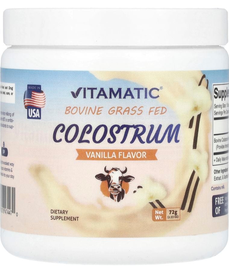 Bovine Grass Fed Colostrum Vanilla 2.53 oz (72 g)