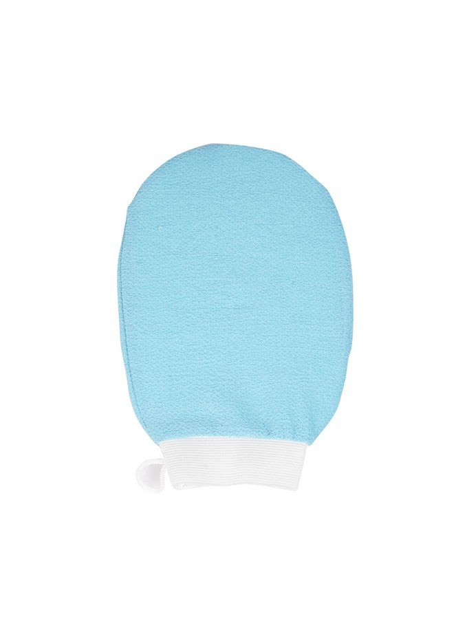 SellBotic Exfoliating Bath Glove for Dead Skin Body | Scrub Glove Bath Brush | Gentle on the Skin | Improves Circulation | Unisex | Easy to Use | (Sky Blue) - Image 1
